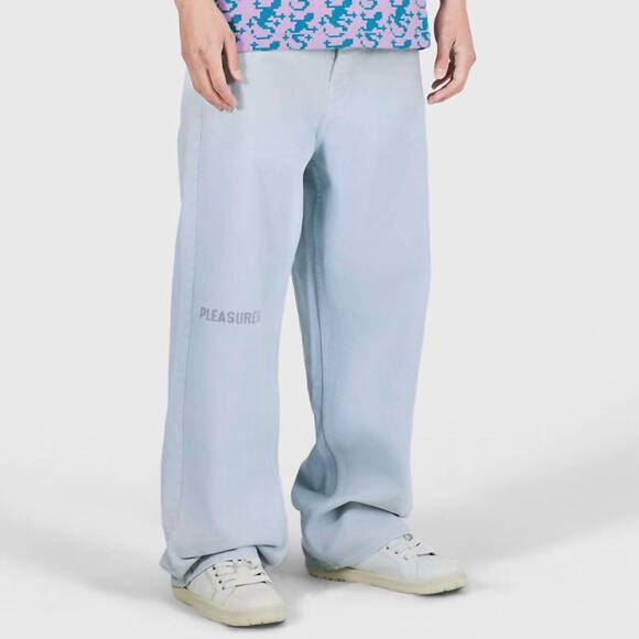 NEW PLEASURES formula baggy pants in light grey